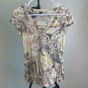 Daytrip Abstract Yellow Tee